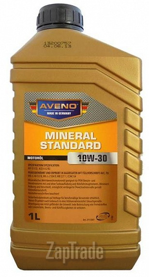 Купить моторное масло Aveno Mineral Standard Минеральное | Артикул 3011005-001