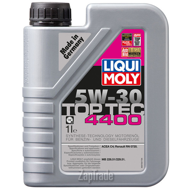 Купить моторное масло Liqui moly Top Tec 4400 Синтетическое | Артикул 2319