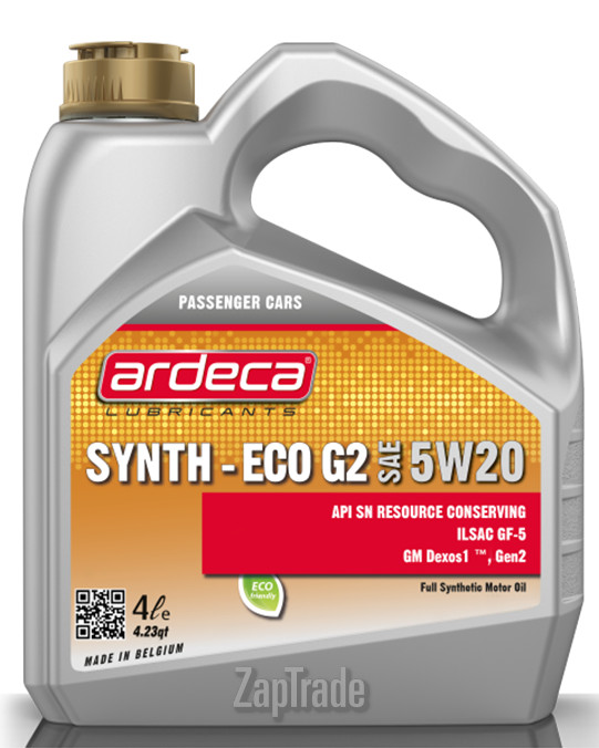 Купить моторное масло Ardeca SYNTH ECO G2 Синтетическое | Артикул ARD010079004