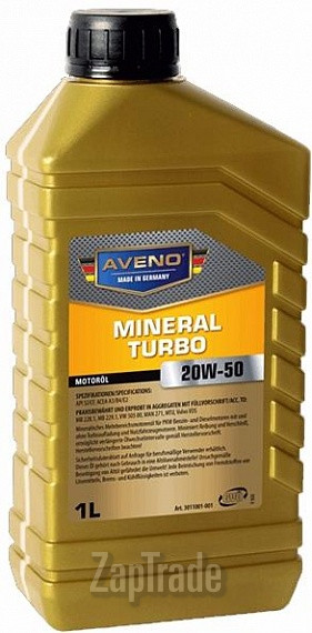 Купить моторное масло Aveno Mineral Turbo Минеральное | Артикул 3011001-001