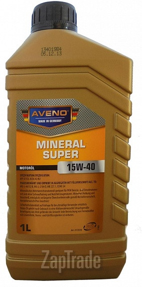 Купить моторное масло Aveno Mineral Super Минеральное | Артикул 3011003-001