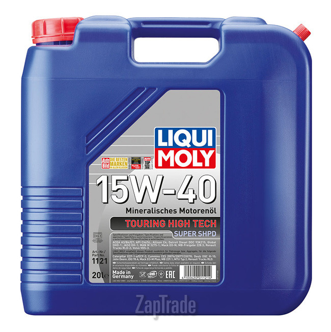 Купить моторное масло Liqui moly Touring High Tech Super SHPD Минеральное | Артикул 1121