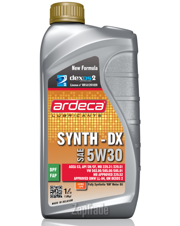 Купить моторное масло Ardeca SYNTH-DX Синтетическое | Артикул ARD010029001