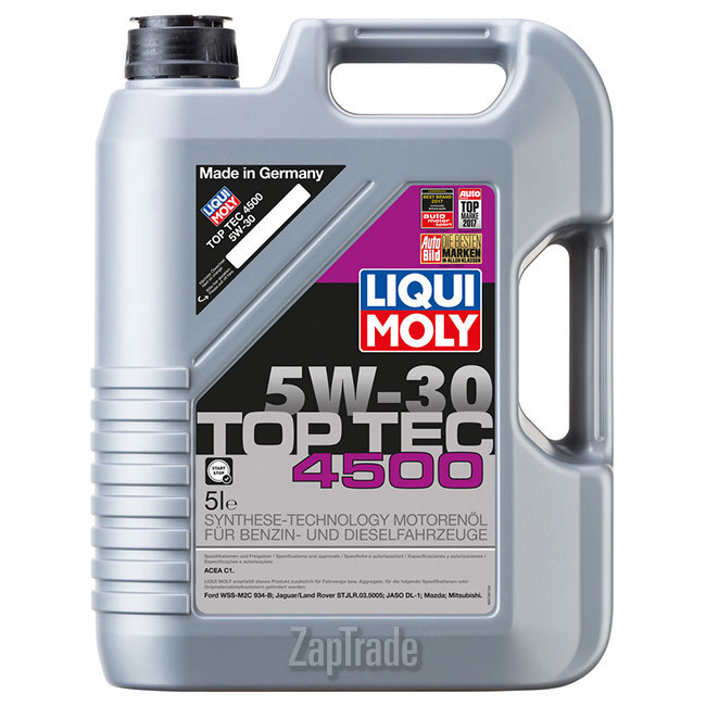 Купить моторное масло Liqui moly Top Tec 4500 Синтетическое | Артикул 2378