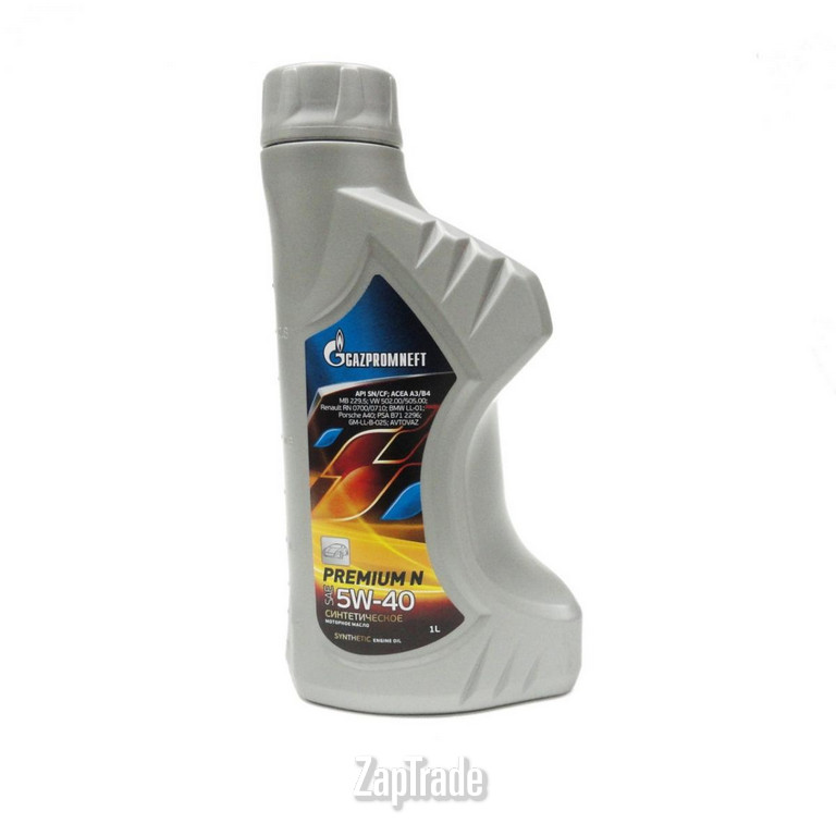 Купить моторное масло Gazpromneft Premium N 5W-40 Синтетическое | Артикул 4650063115881
