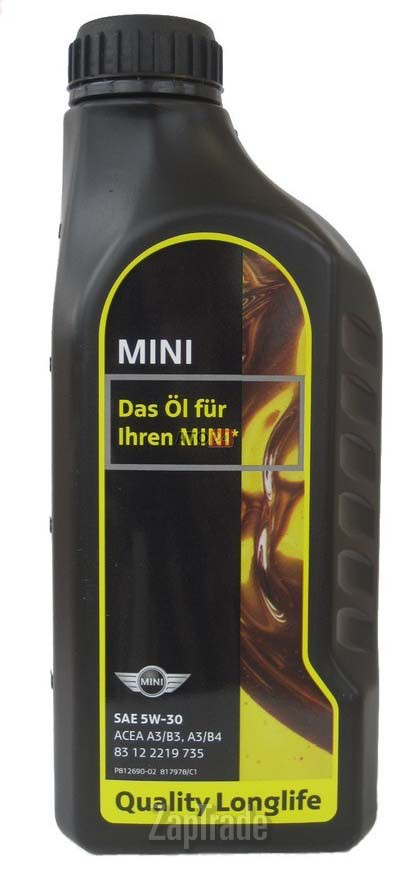 Купить моторное масло Bmw Mini Engine Oil Longlife-01 Синтетическое | Артикул 83210144468