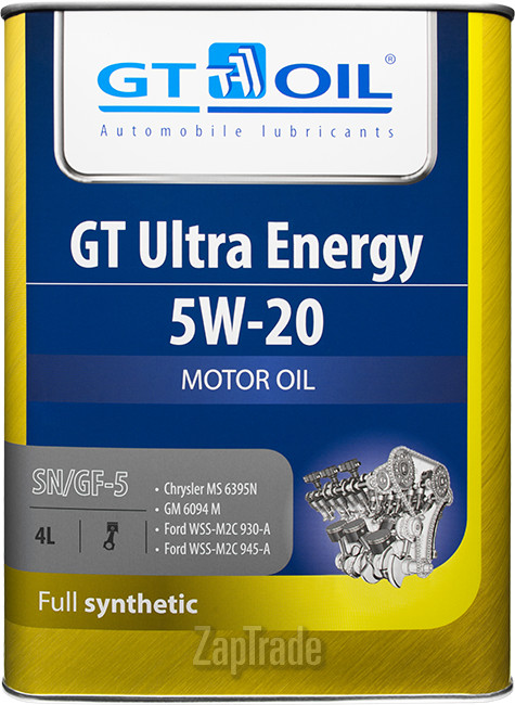 Купить моторное масло Gt oil GT Ultra Energy Синтетическое | Артикул 8809059407288