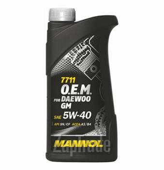 Купить моторное масло Mannol 7711 O.E.M. for Daewoo GM Синтетическое | Артикул 4036021101491