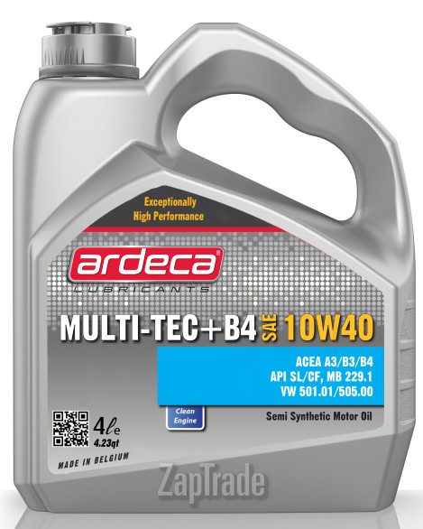 Купить моторное масло Ardeca MULTI-TEC + B4 Полусинтетическое | Артикул ARD010016004