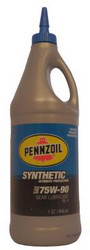 Трансмиссионные масла и жидкости ГУР: Pennzoil Synthetic 75W-90 (GL-4) , Синтетическое | Артикул 071611900737